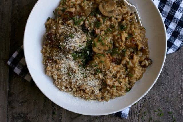 Sausage and Mushroom Risotto