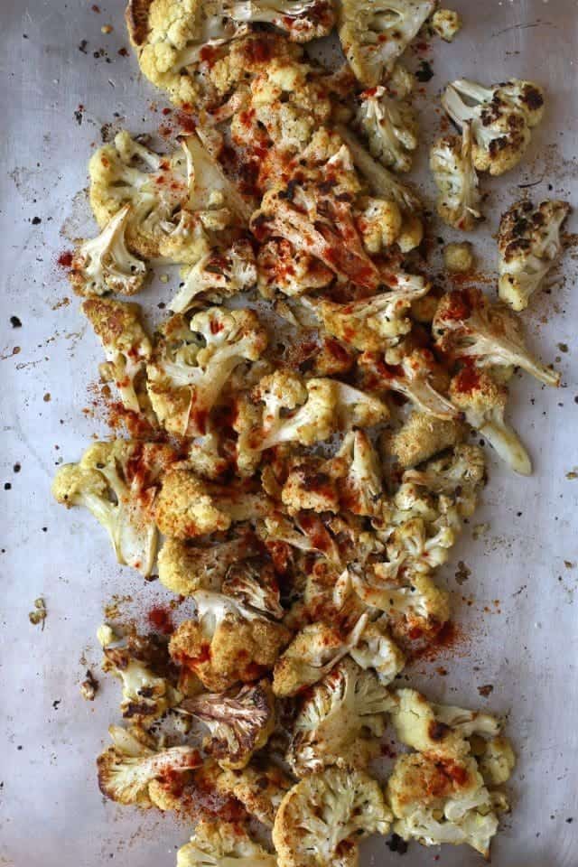 Roasted Cauliflower, Beet, and Farro Salad