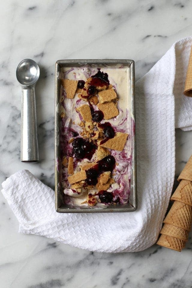 Blueberry Cheesecake Ice Cream