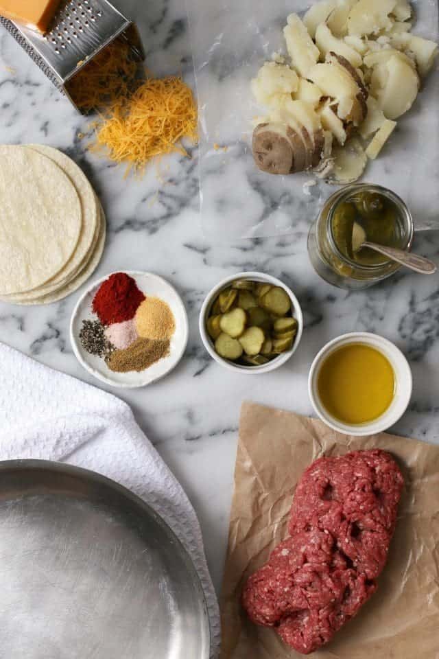 Malo's Beef and Pickle Tacos