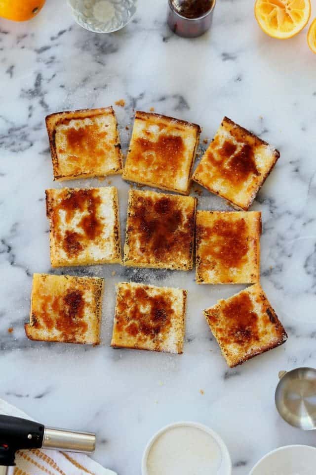Meyer Lemon Bar Brûlée