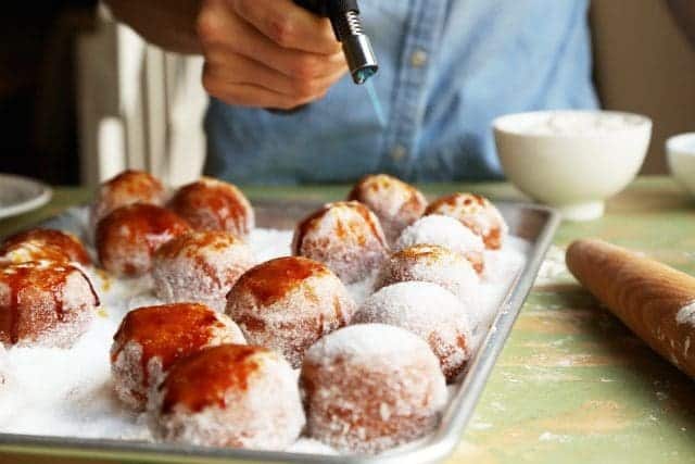 Brown Butter Brûléed Doughnut Holes 