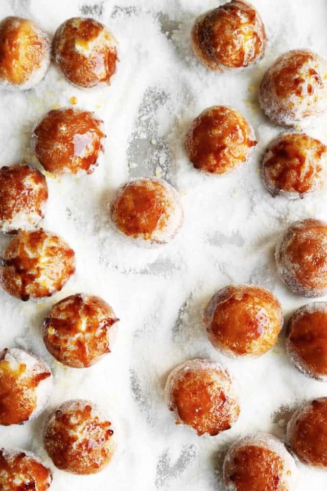 Brown Butter Brûléed Doughnut Holes