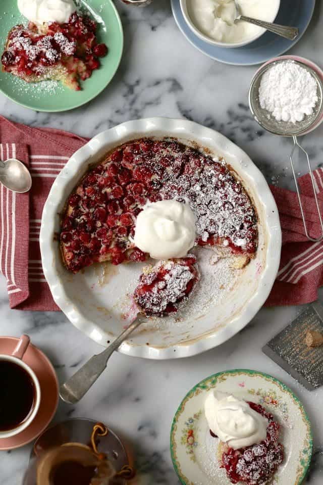 Cranberry Orange Clafoutis