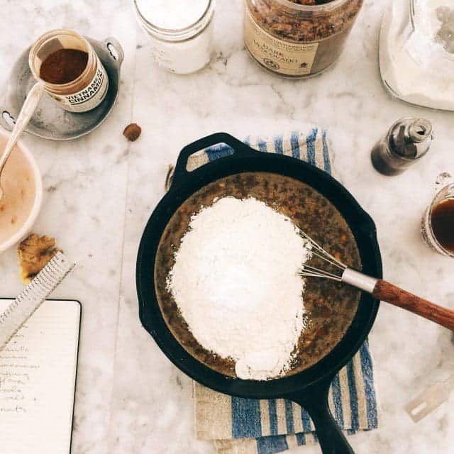 One-Skillet Dark and Stormy Banana Bread