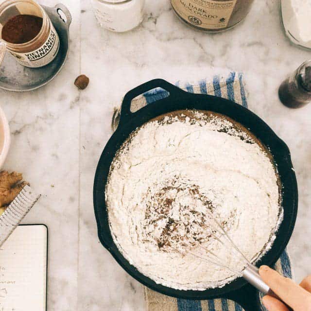 One-Skillet Dark and Stormy Banana Bread