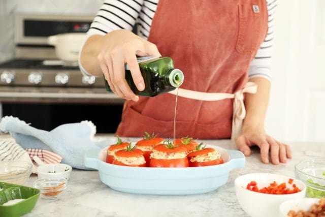 Cajun Stuffed Tomatoes with Creamy Grits