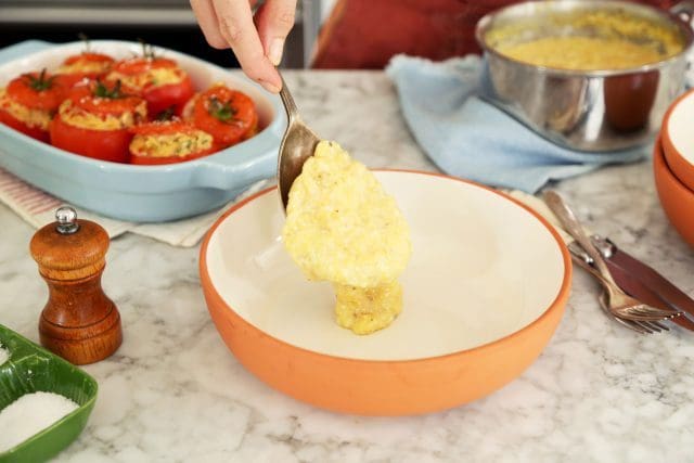 Cajun Stuffed Tomatoes with Creamy Grits