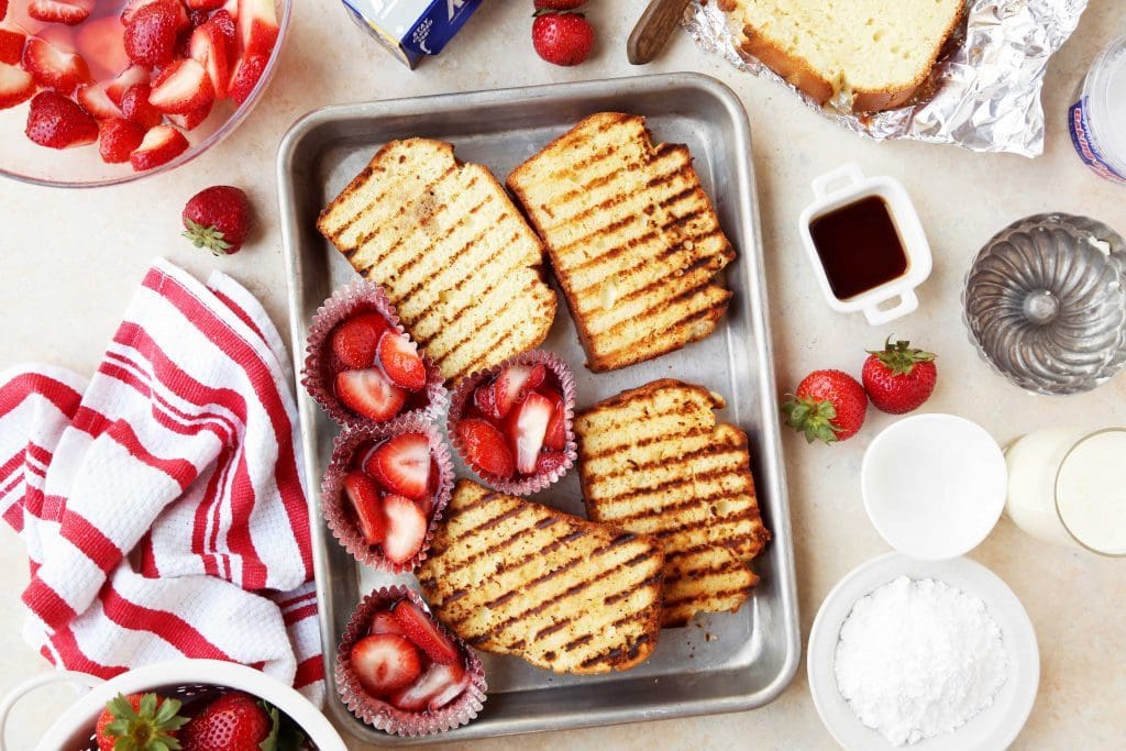 Grilled Strawberry Shortcake