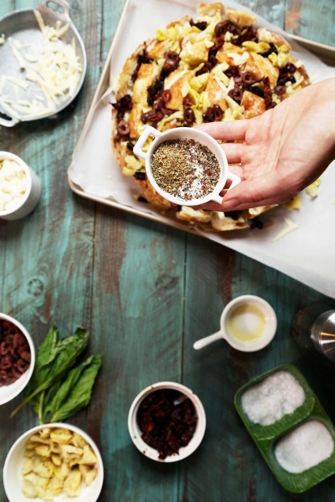 Mediterranean Pull Apart Bread