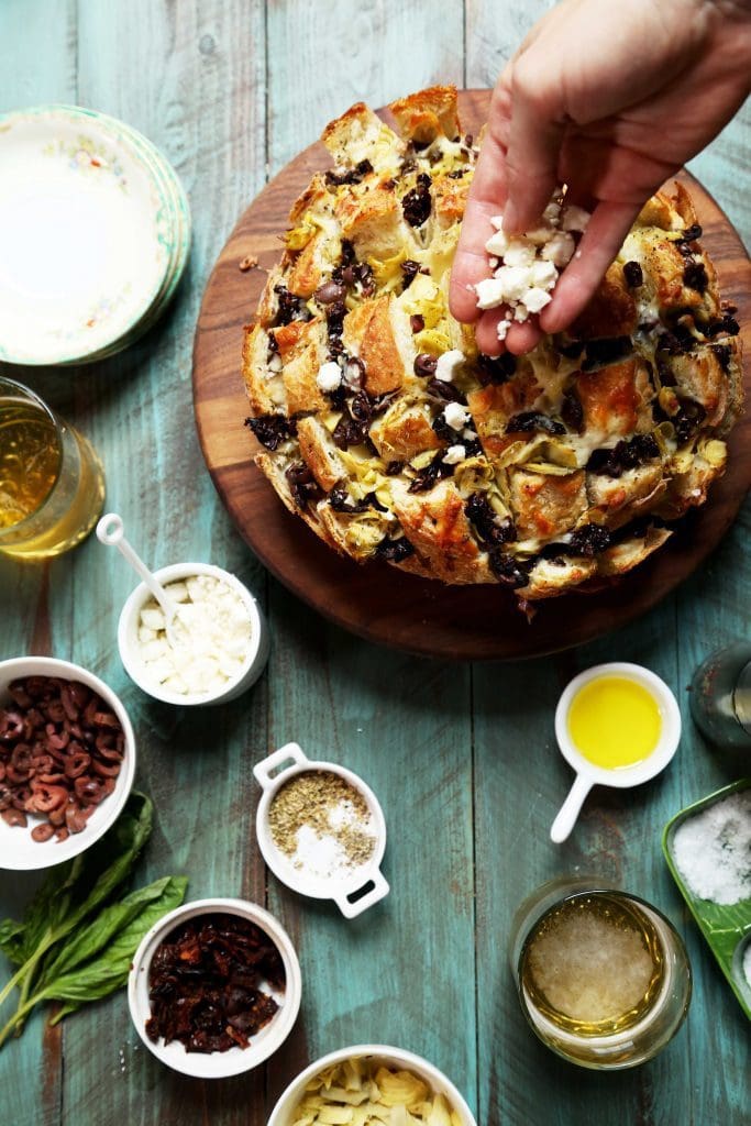 Mediterranean Pull Apart Bread