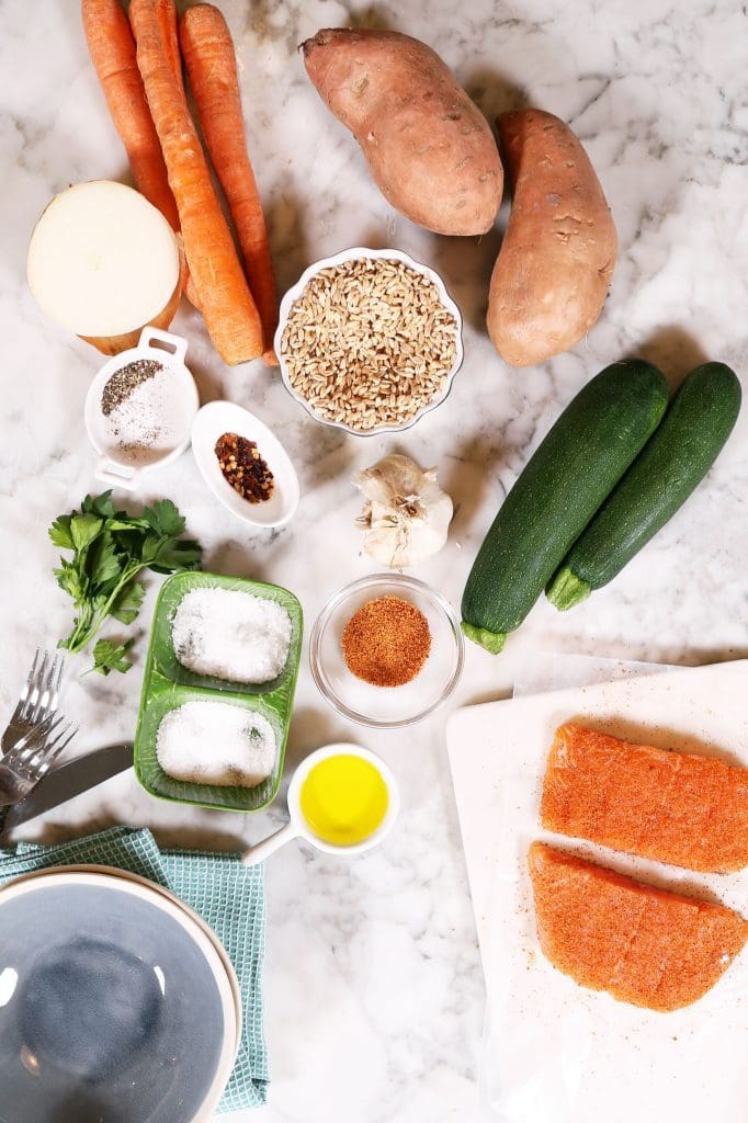Bowl of Food: Pan Seared Salmon with Roasted Vegetables