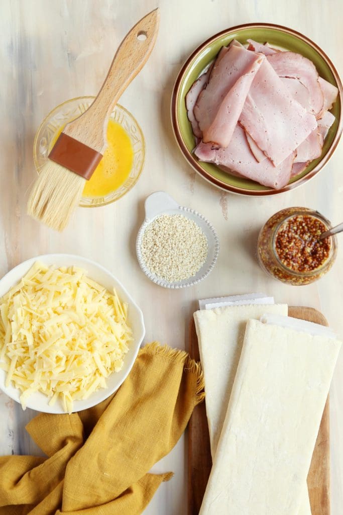 ingredients for recipe in small bowls on a table
