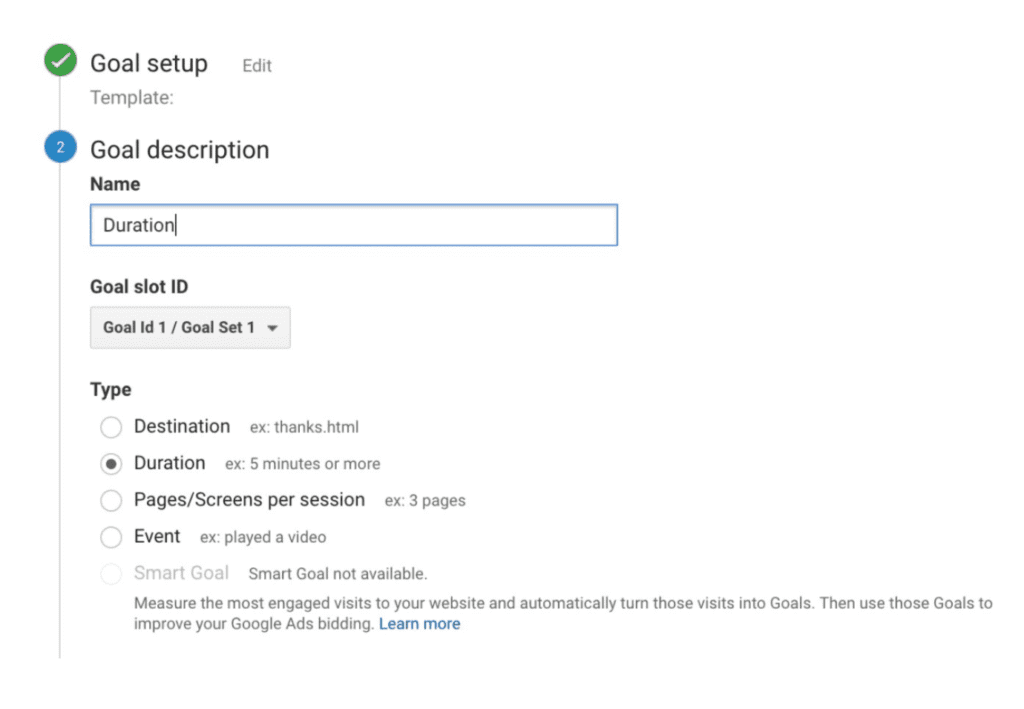 set up goal - a complete guide to google analytics for beginners