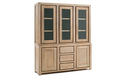 Almari Pajangan Jati Rustic 3 Pintu