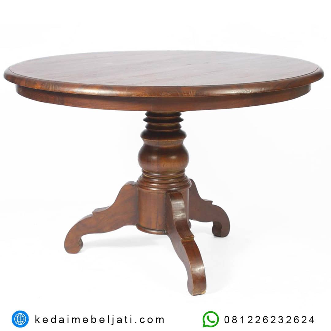 Meja Makan Bundar Antik