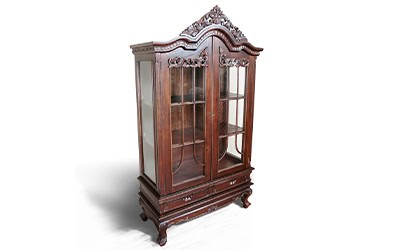 Lemari Pajangan Klasik Victorian 2 Pintu