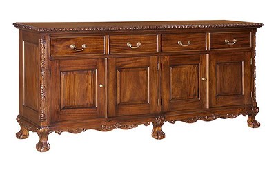 Bufet Model Klasik Chippendale 4 Pintu