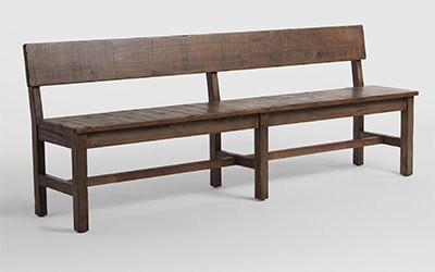 Bangku Panjang Kayu Jati Model Rustic