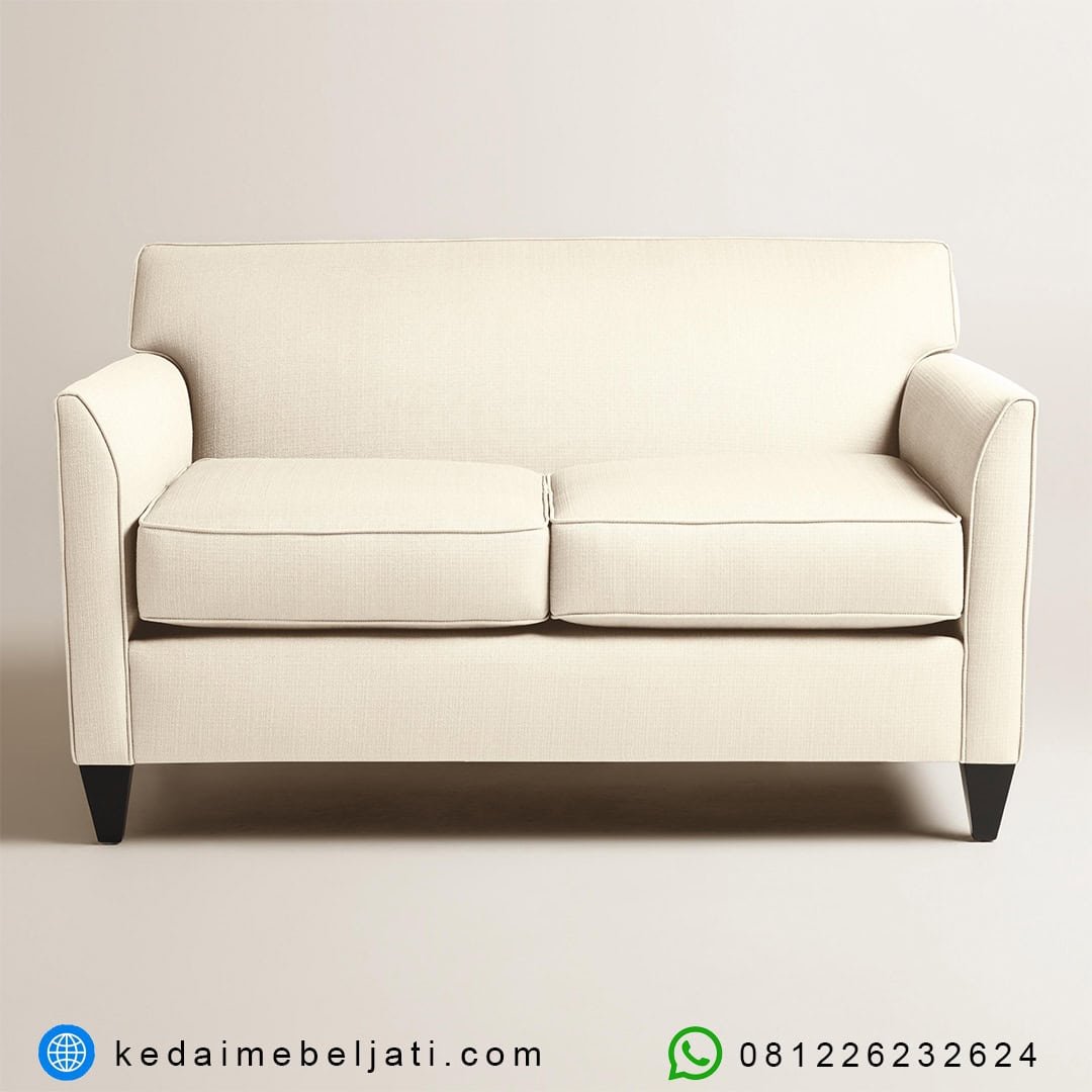Sofa Minimalis Jati 2 Seater