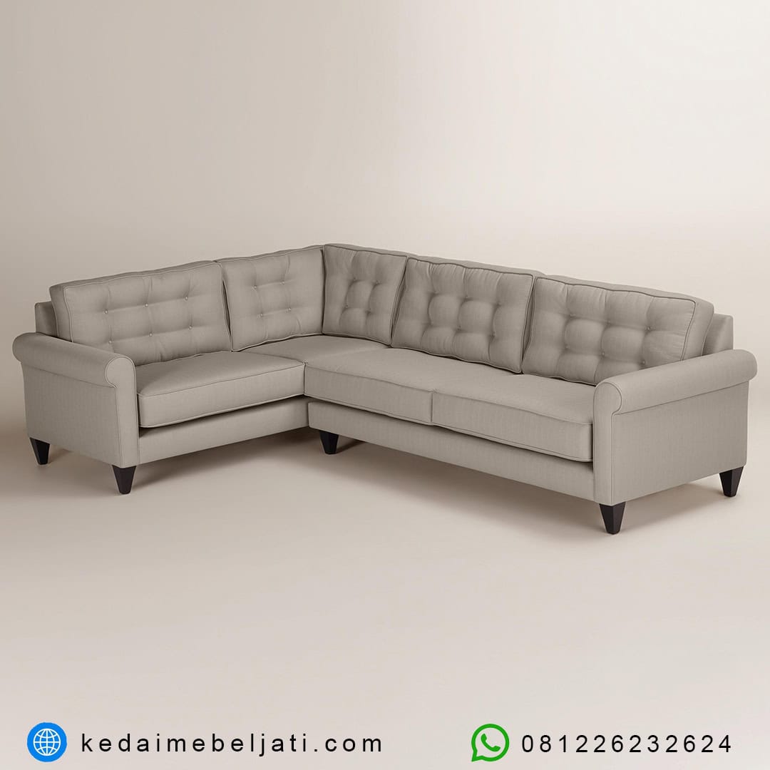Sofa Sudut Jati Minimalis