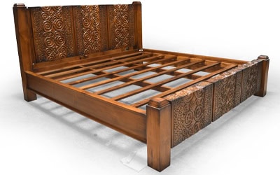 Tempat Tidur Klasik Ukiran Kayu Jati Jepara