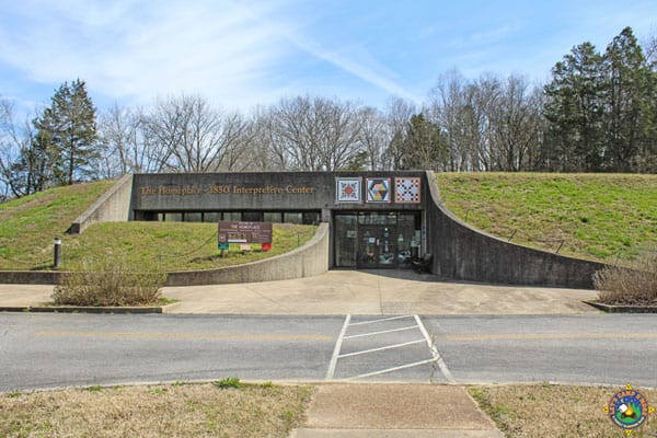 front of the Homeplace 1850s Interpretive Center