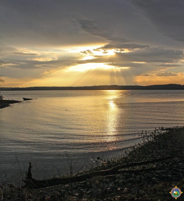 sunset over Kentucky Lake