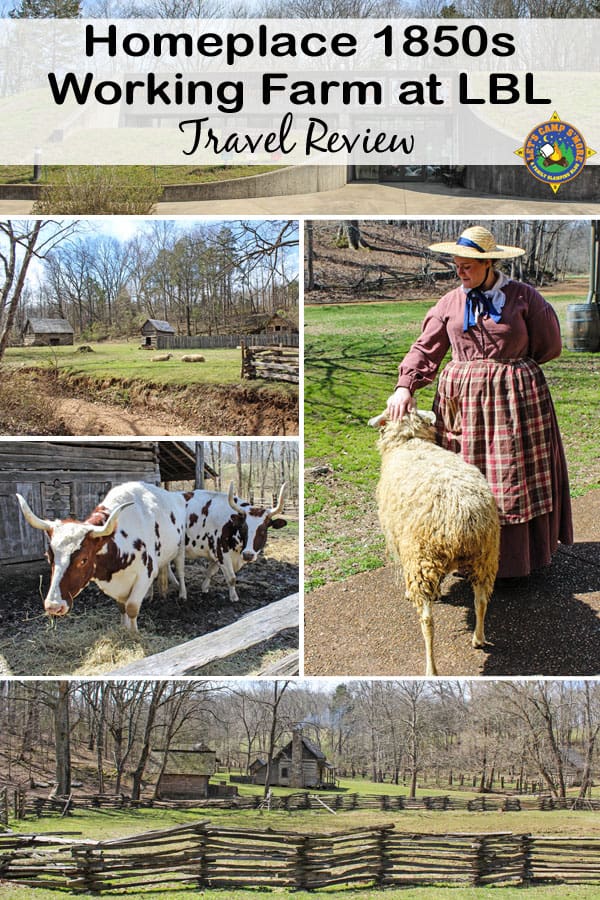 collage from Homeplace 1850s Working Farm at Land Between the Lakes
