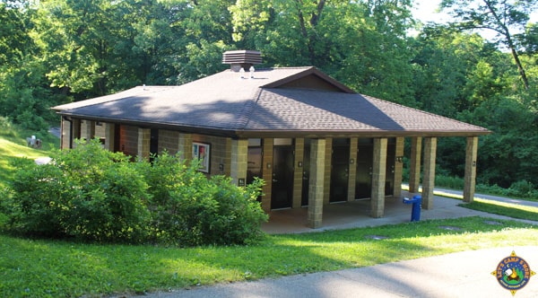 bathroom shower house at a campground