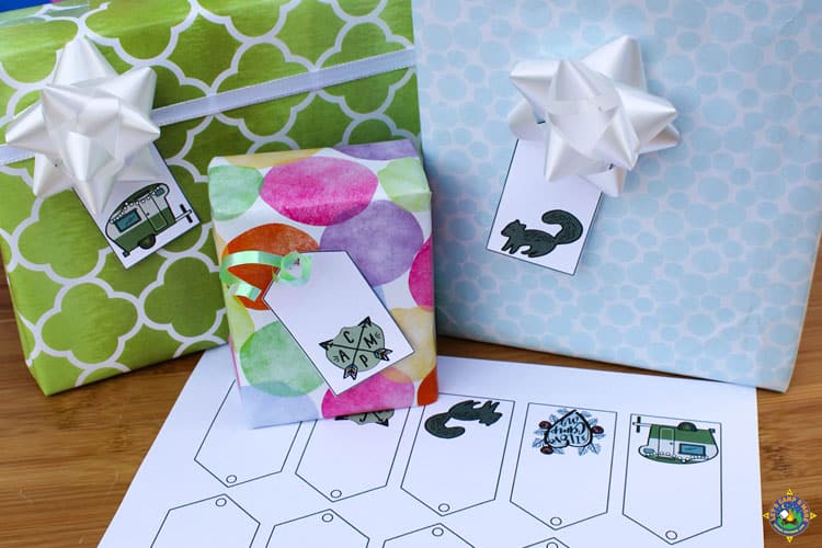 Camping Gift Tags Free Printable