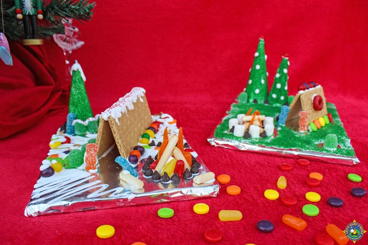 No Bake Gingerbread Campsite