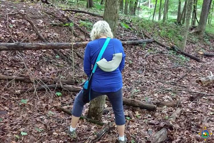 Pee Like a Guy While Camping Without a Bathroom