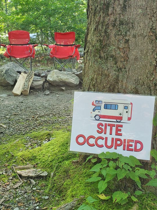 Free Site Occupied Camping Printable