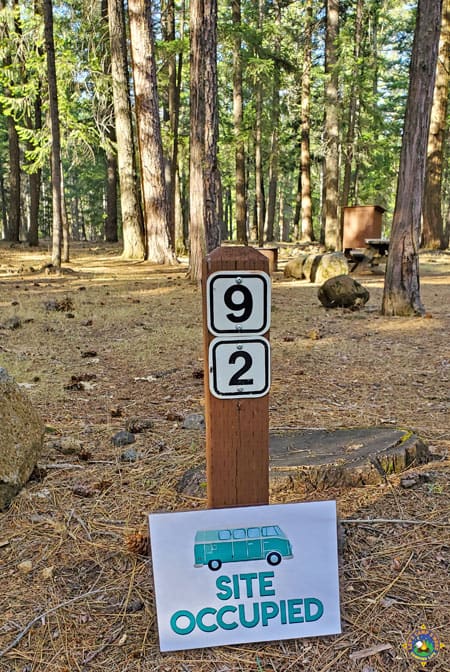 Campervan Site Occupied Free Camping Printable