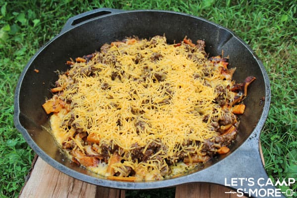 Camping Skillet with Meat & Potatoes