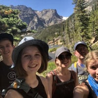 a happy camper family