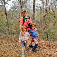 a happy camper family