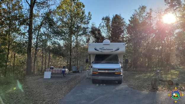 campsite 16 at Davis Bayou Campground