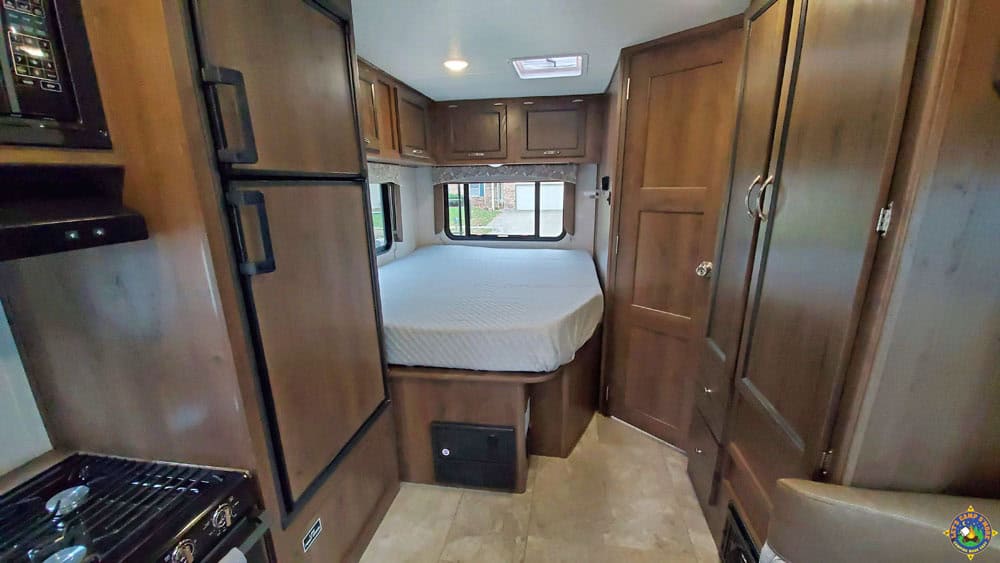 After shot of a custom RV mattress replacement