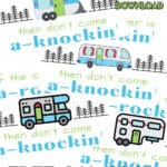 collage of if the camper is rocking free download signs