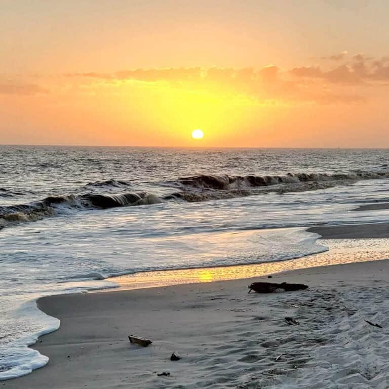 Sunset from Dauphin Island Campground Beach