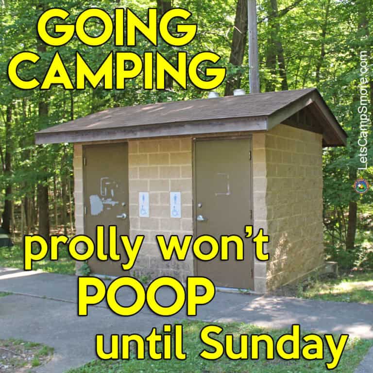 vault toilets with Won't Poop Until Sunday text