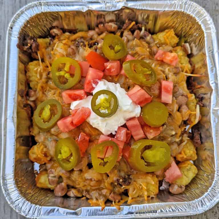 Nachos made with Tater Tots