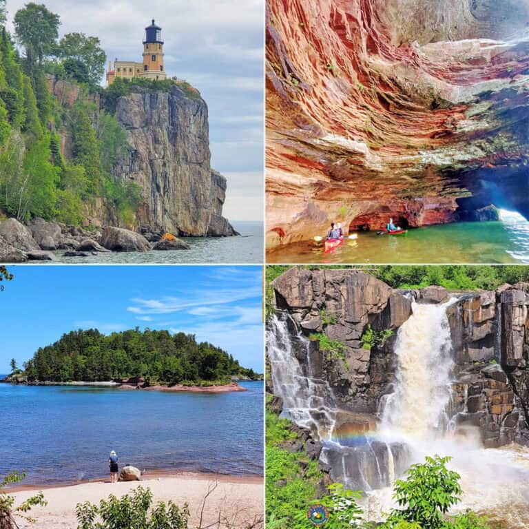 Lake Superior Camping Trip Collage