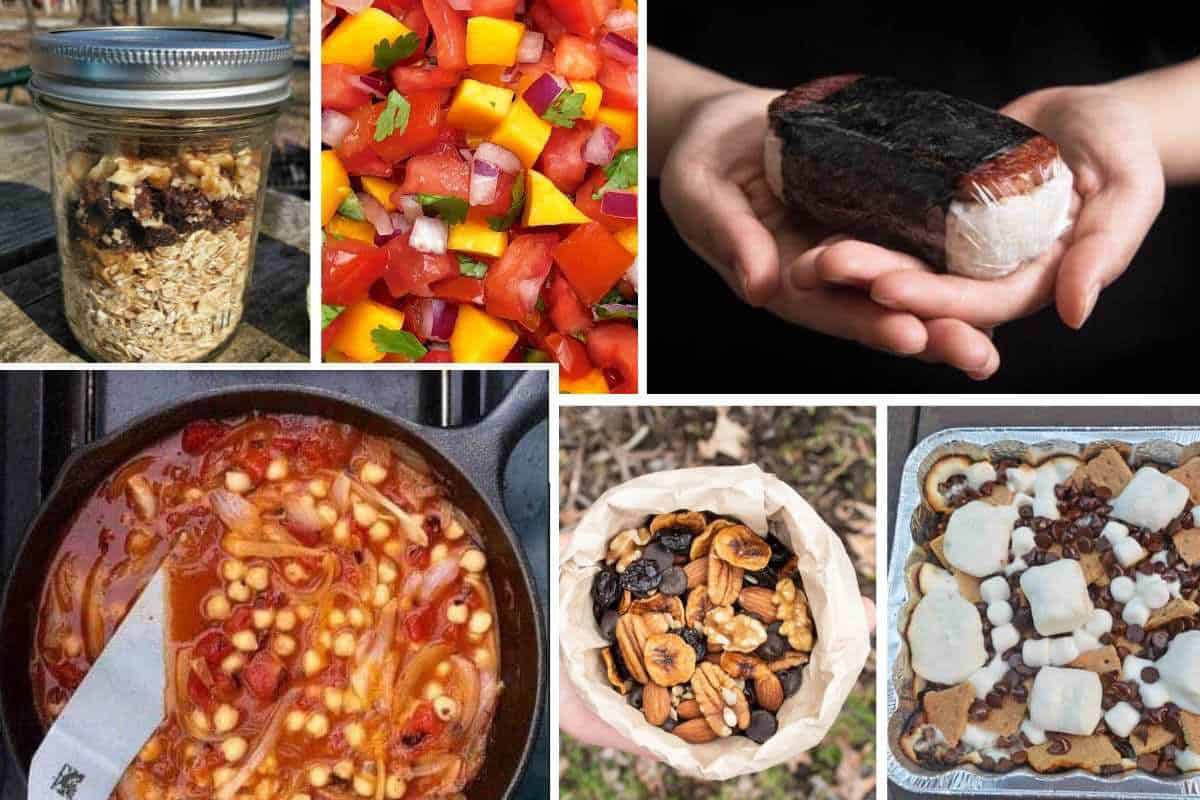 collage of canned food recipes