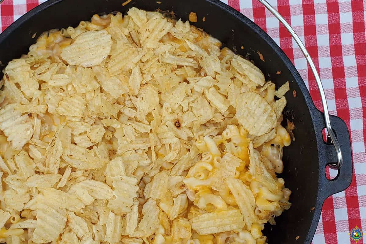 Macaroni and Cheese in a Dutch Oven