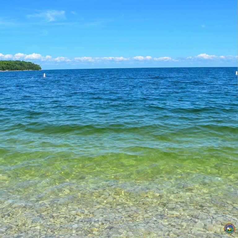 Crystal Clear Lake Michigan in Door County