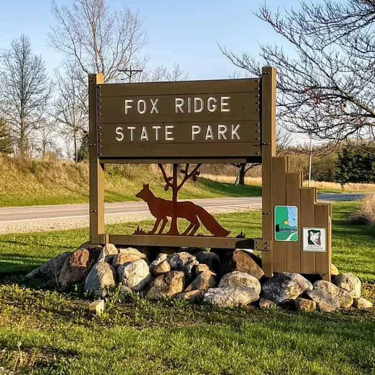 Fox Ridge State Park Sign