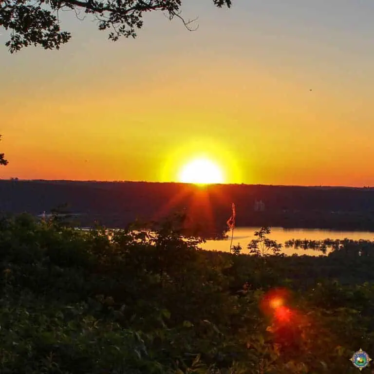 Sunset from the Ridge at Wyalusing State Park